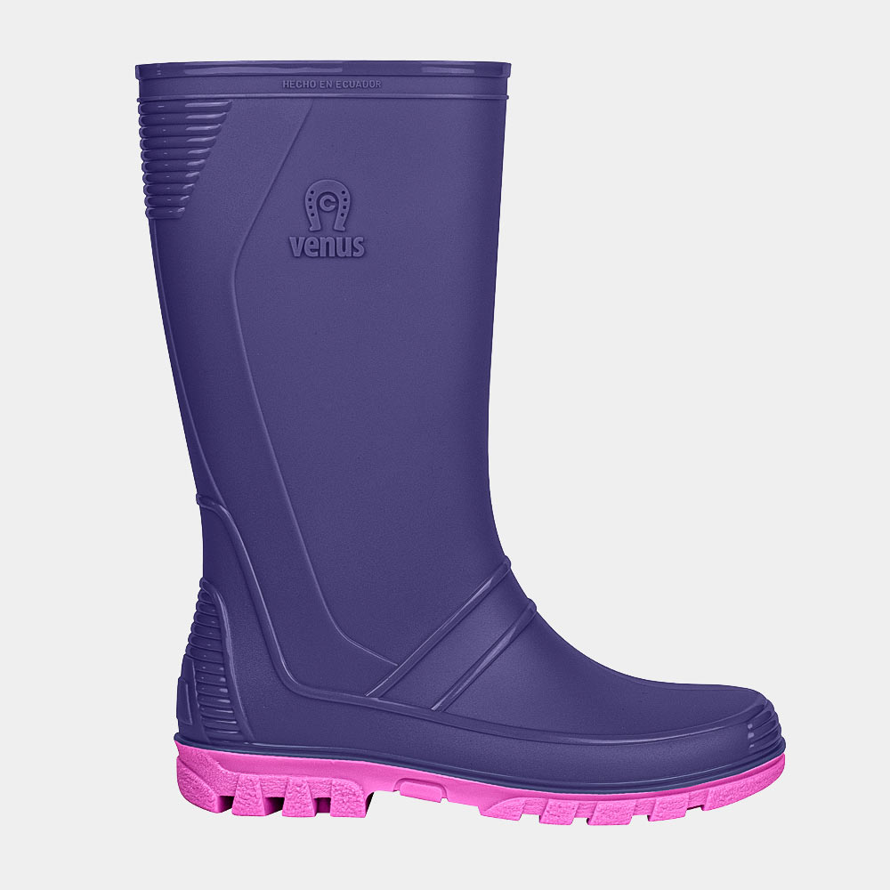Bota de Lluvia Mujer Llanera Media Violeta Fucsia VENUS Perú