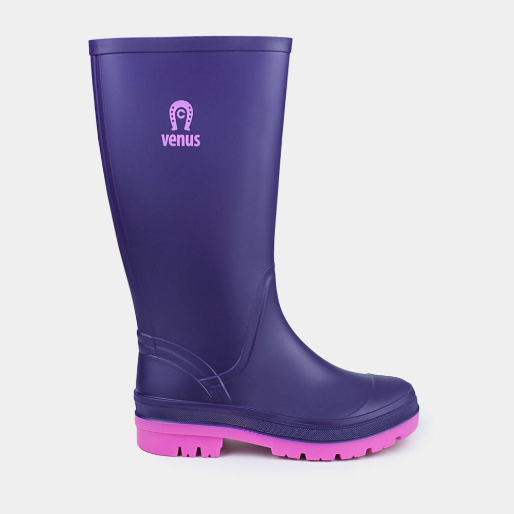 Bota Llanera Media Mujer Violeta Fucsia