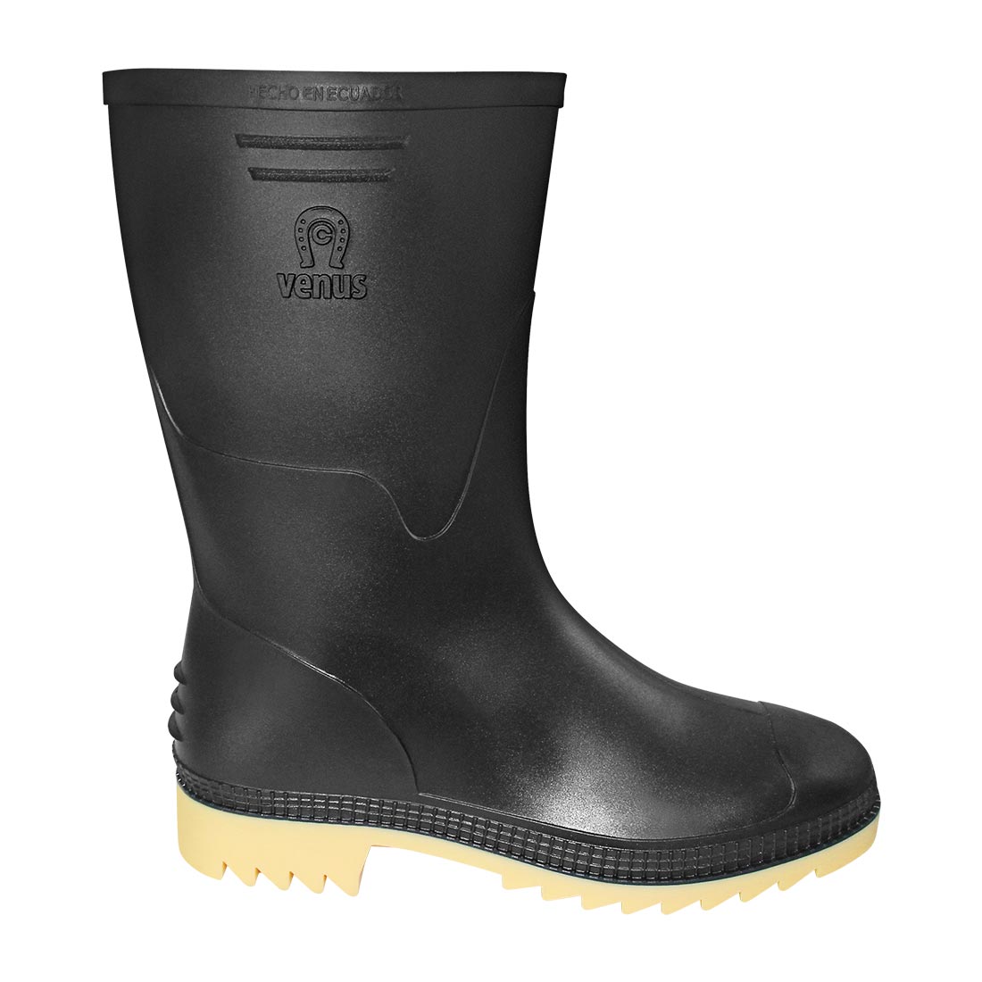 Botas Caminera Negro Amarillo